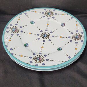 Set Of 2 SPAL Porcelanas 8,5" Blue Salad/Dessert Plate from Anthropologie